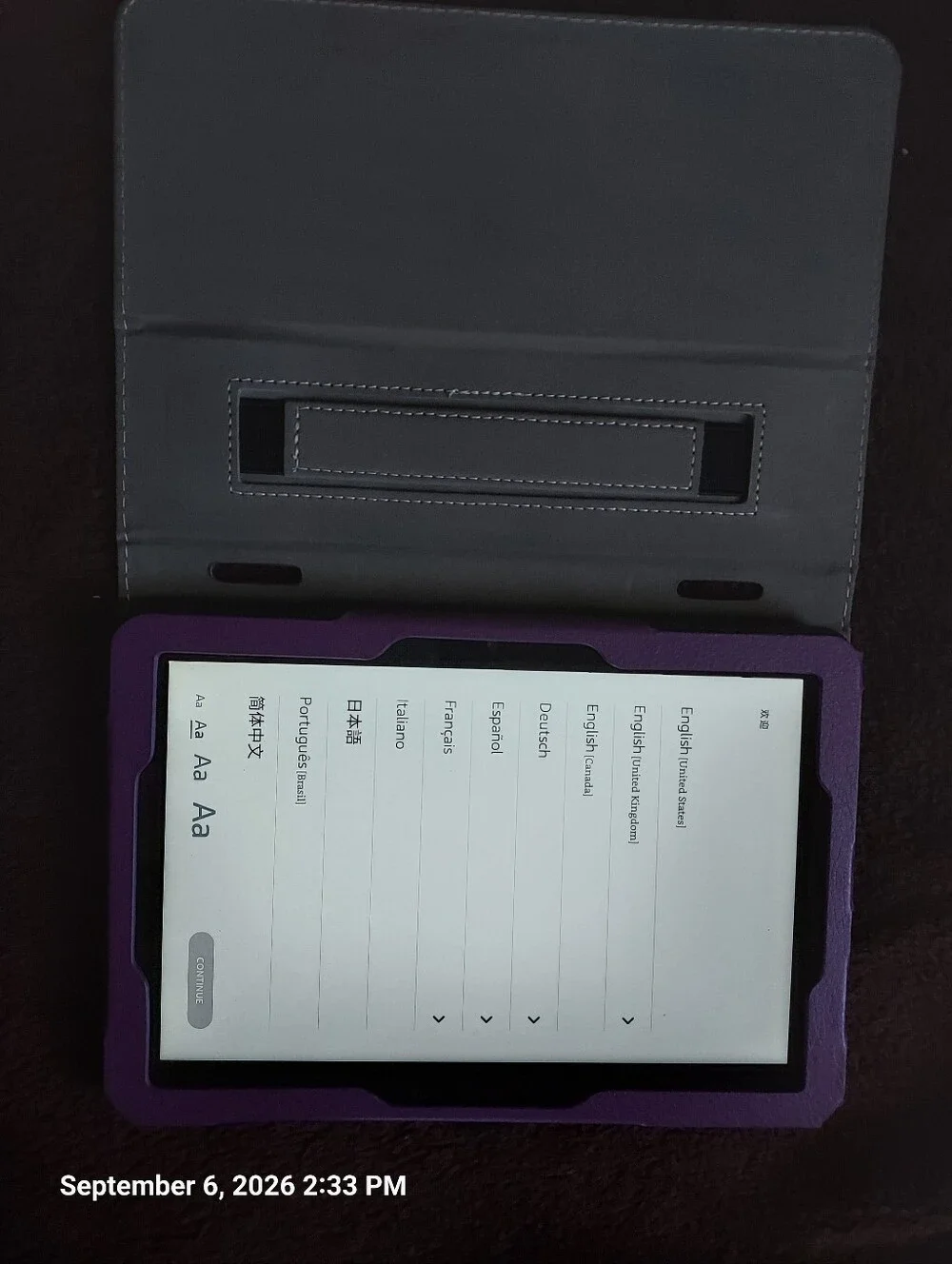 Amazon Fire HD Tablet in Purple Protective Folio Case/stand, Charger Included